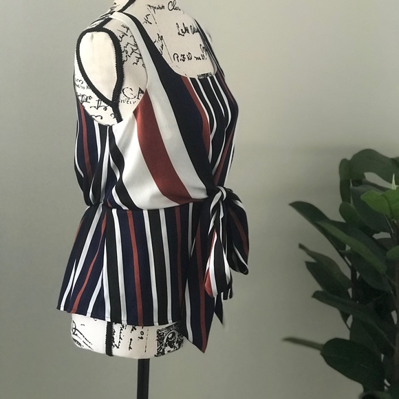 Express striped tank top blouse, small - Picture 2 of 2